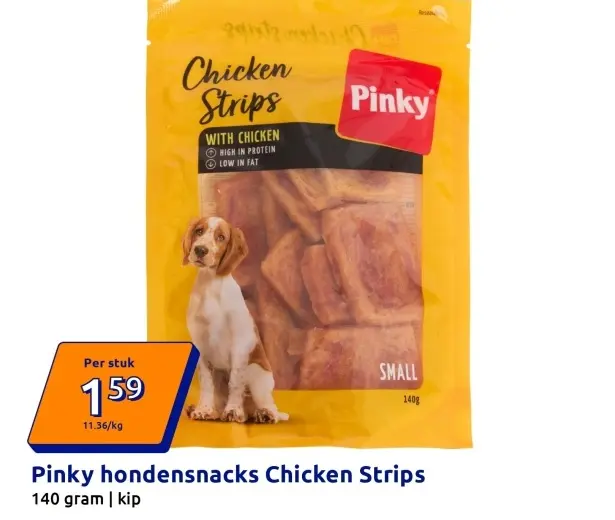 Aanbieding: Pinky hondensnacks Chicken Strips