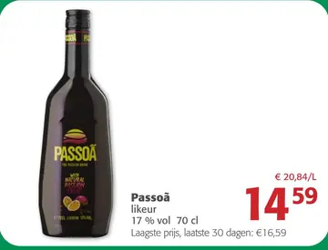Aanbieding: Passoã likeur