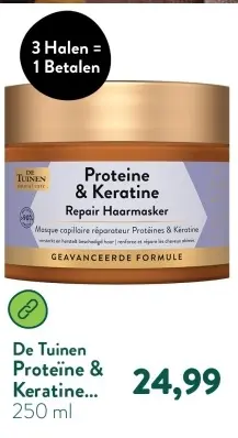 Aanbieding: Proteïne & Keratine Repair Haarmasker
