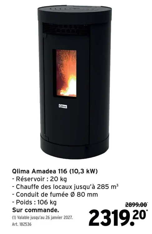 Offre: Qlima Amadea 116 (10,3 kW)