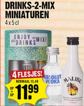 Aanbieding: DRINKS-2-MIX MINIATUREN