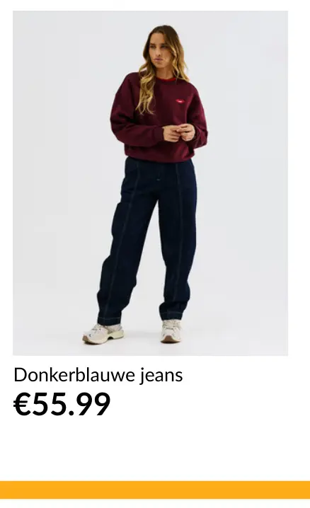 Promotie: Donkerblauwe jeans