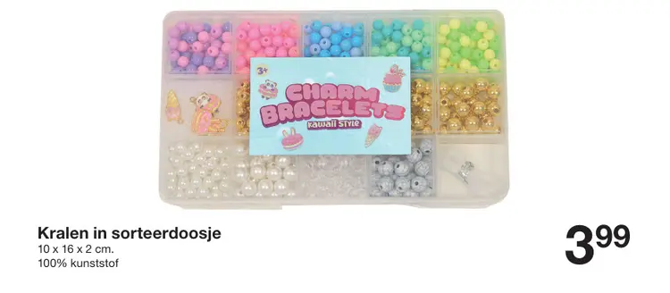 Aanbieding: Kralen in sorteerdoosje