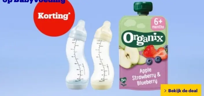 Aanbieding: Organix Apple Strawberry & Blueberry