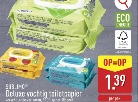 Promotie: Deluxe vochtig toiletpapier