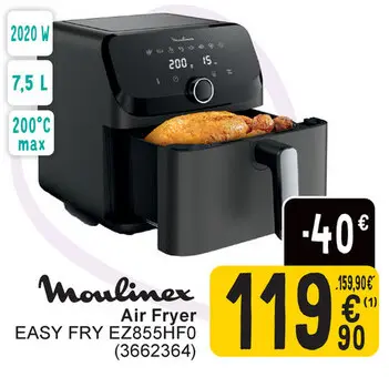 Aanbieding: Moulinex Air Fryer EASY FRY EZ855HF0