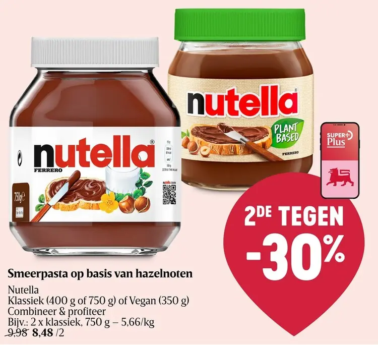 Promotie: Smeerpasta op basis van hazelnoten