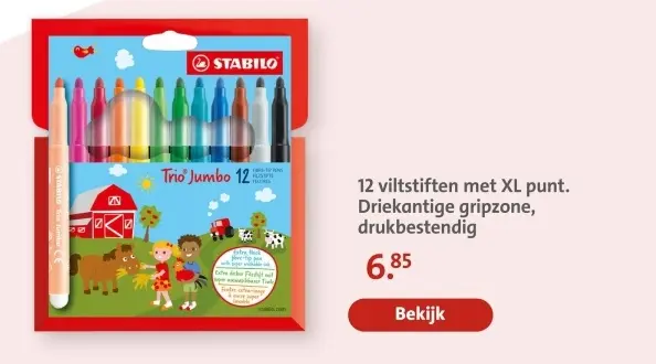 Aanbieding: Trio Jumbo viltstiften