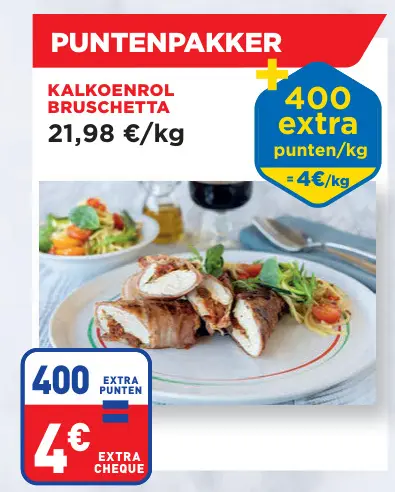 Promotie: Kalkoenrol bruschetta