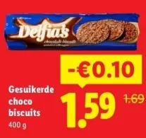 Aanbieding: Delfia's chocolate biscuits