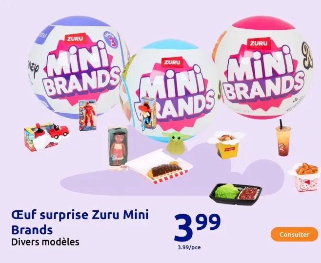 Offre: Œuf surprise Zuru Mini Brands