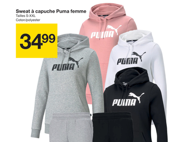 Offre: Sweat à capuche Puma femme