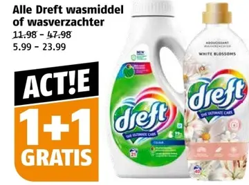 Aanbieding: Alle Dreft wasmiddel of wasverzachter