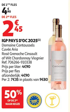 Promotie: Domaine Cantaussels Igp Pays D'oc 2025