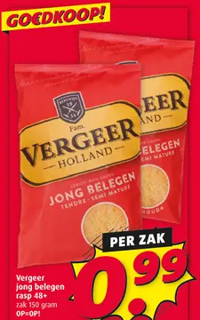 Aanbieding: Vergeer jong belegen rasp 48+