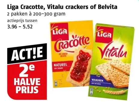 Aanbieding: Cracotte, Vitalu crackers of Belvita