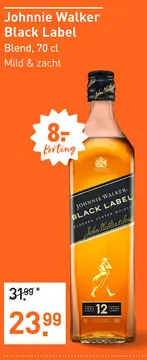 Aanbieding: Johnnie Walker Black Label 70CL Whisky