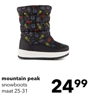 Aanbieding: Mountain Peak gevoerde kinder snowboots blauw