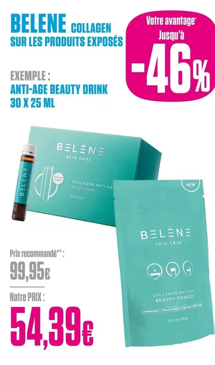 Offre: Belene collagen anti-age beauty drink