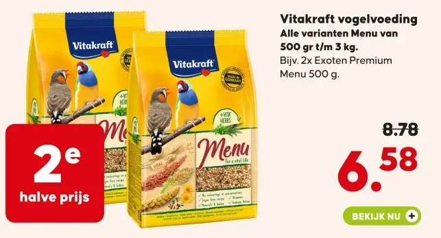 Aanbieding: Vitakraft vogelvoeding