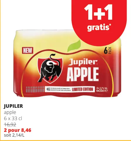 Offre: Jupiler Apple