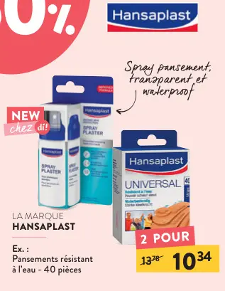 Offre: Spray pansement, transparent et waterproof