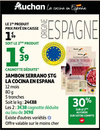 Promotie: Jambon serrano stg la cocina en espana