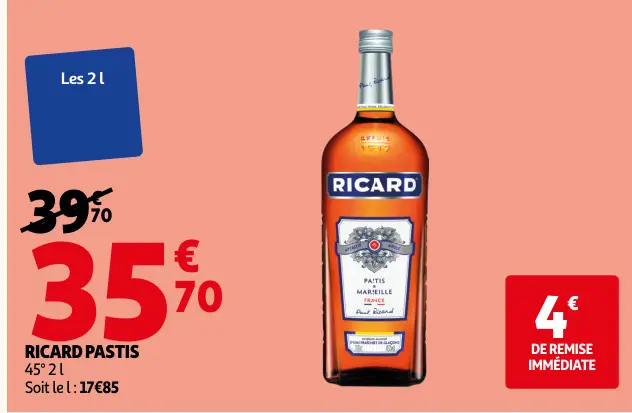 Offre: Pastis