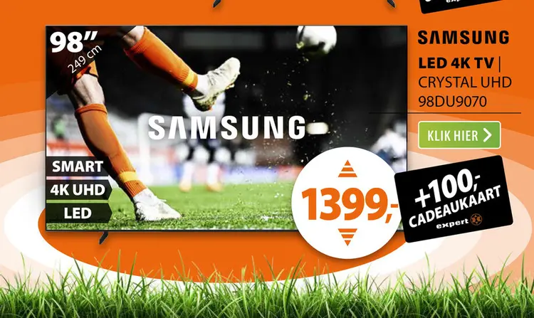 Aanbieding: Samsung Crystal UHD UE98DU9070