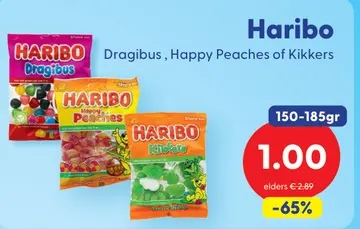 Aanbieding: Dragibus, Happy Peaches of Kikkers