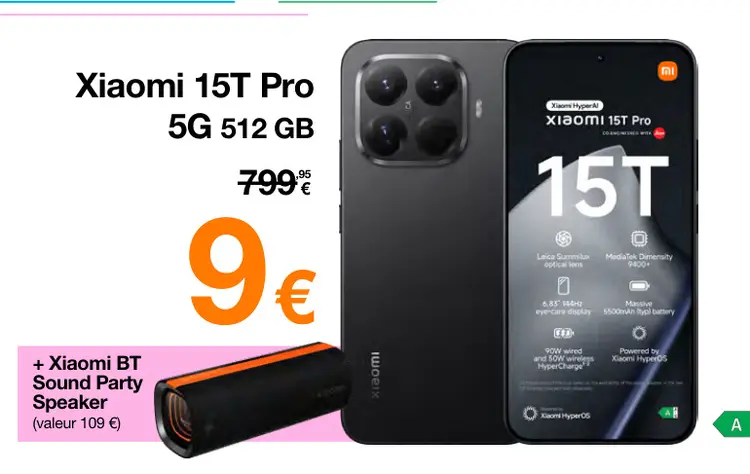 Offre: Xiaomi 15T Pro 512 GB