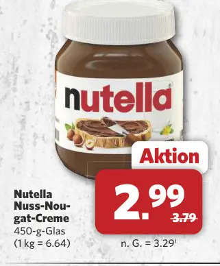 Aanbieding: Nutella Nuss-Nougat-Creme
