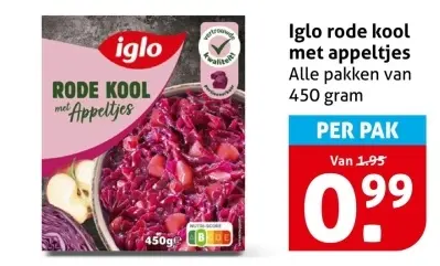 Aanbieding: Rode kool met appeltjes
