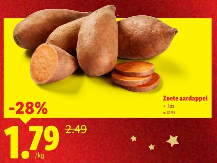 Promotie: Zoete aardappel