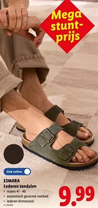 Promotie: Lederen sandalen