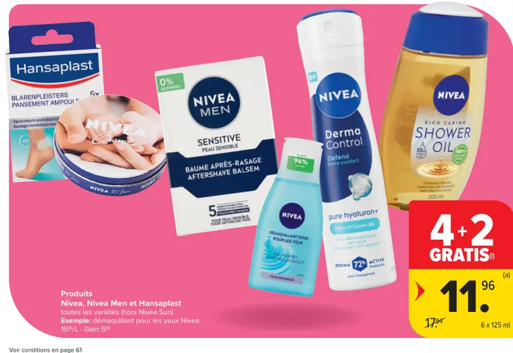 Offre: Nivea, Nivea Men, Hansaplast