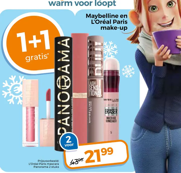 Aanbieding: Maybelline en L'Oréal Paris make-up