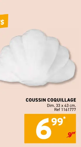 Offre: Coussin coquillage
