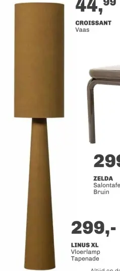 Aanbieding: LINUS XL Vloerlamp