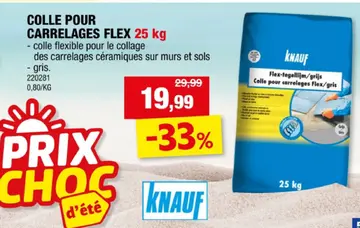 Offre: Colle pour carrelages flex