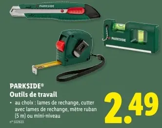 Offre: Outils de travail