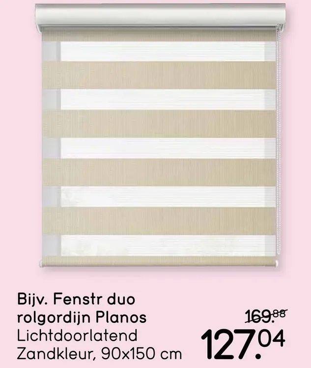 Aanbieding: Fenstr duo rolgordijn Planos