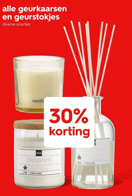 Aanbieding: Alle geurkaarsen en geurstokjes