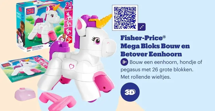 Promotie: Fisher-Price® Mega Bloks Bouw en Betover Eenhoorn