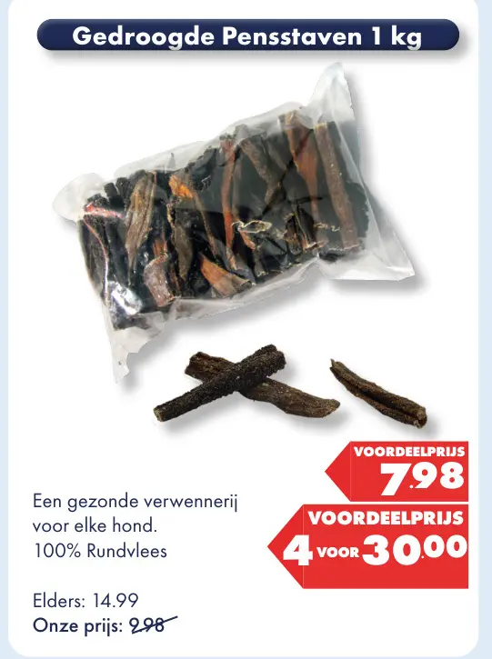 Aanbieding: Gedroogde Pensstaven