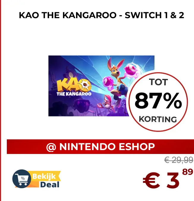 Aanbieding: Kao the Kangaroo - Switch 1 & 2