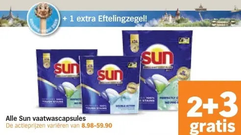 Aanbieding: Alle Sun vaatwascapsules