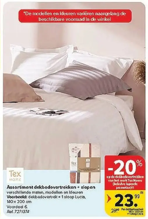 Promotie: Assortiment dekbedovertrekken + slopen