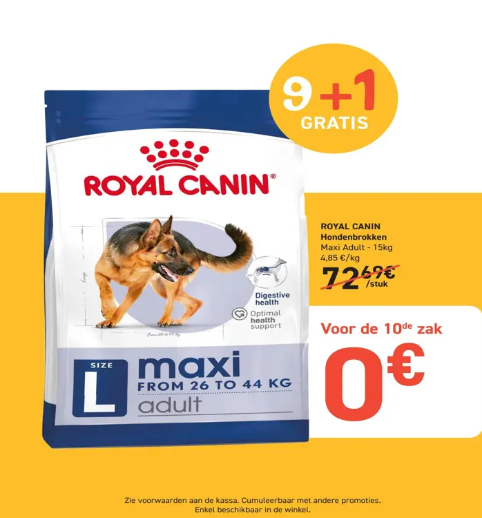 Promotie: Hondenbrokken Maxi Adult