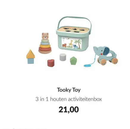 Aanbieding: 3 in 1 houten activiteitenbox